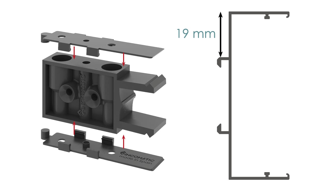 Gola Personalizable Clip gola + suplemento 1mm Gola Personalizable Clip gola + suplemento 1mm