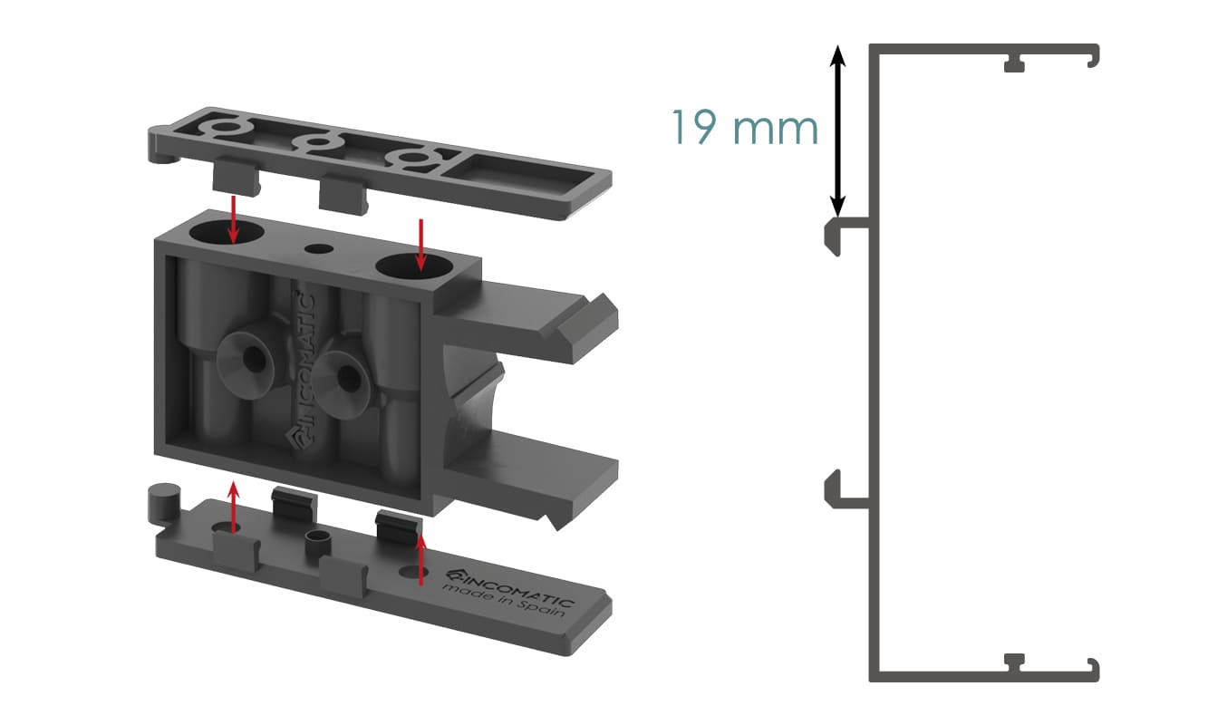 Gola Personalizable Clip gola + suplemento 3mm Gola Personalizable Clip gola + suplemento 3mm