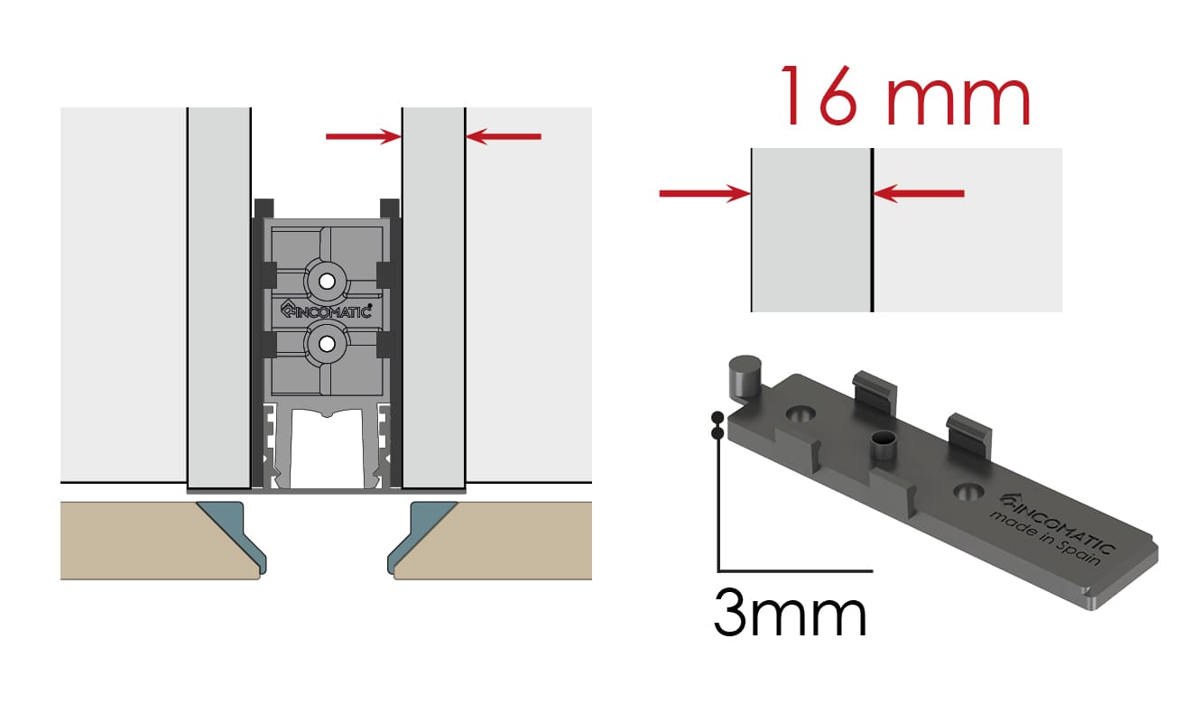 Gola Plano grosor 16 mm