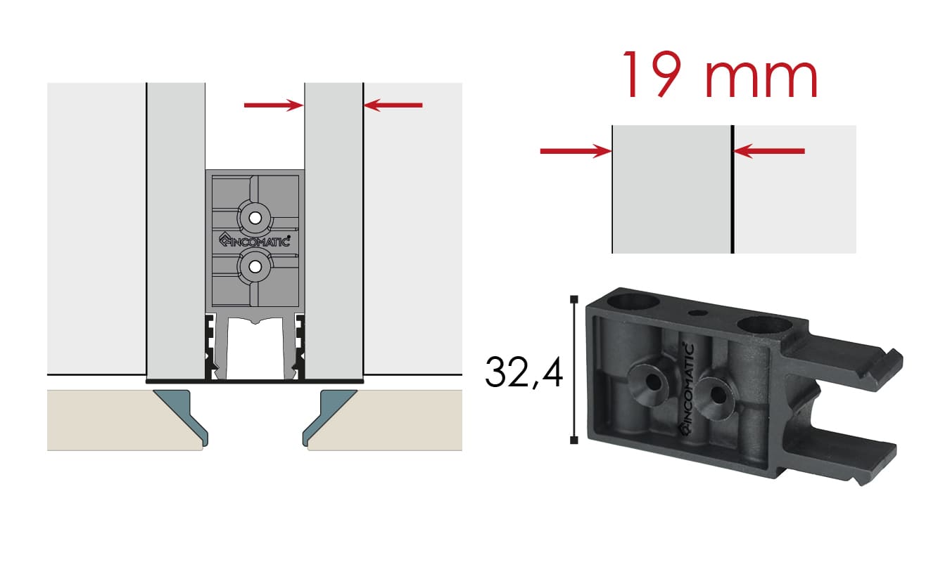 Gola Plano grosor 19 mm
