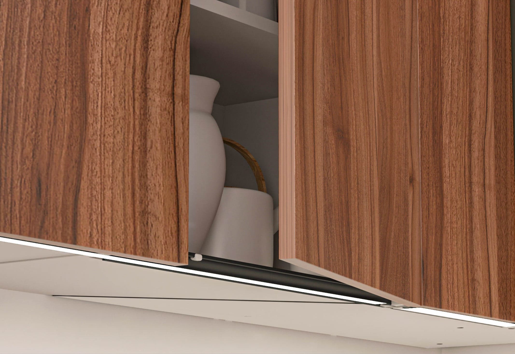 Gola mueble alto LED Perfil Gola LED para muebles altos