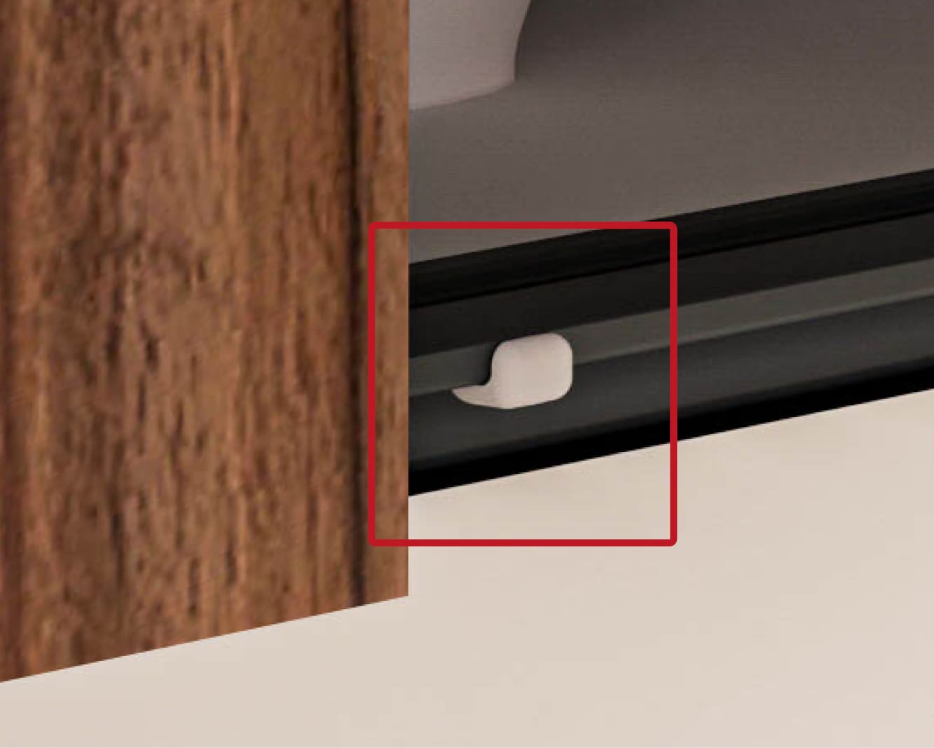 Gola mueble alto LED tope silencioso