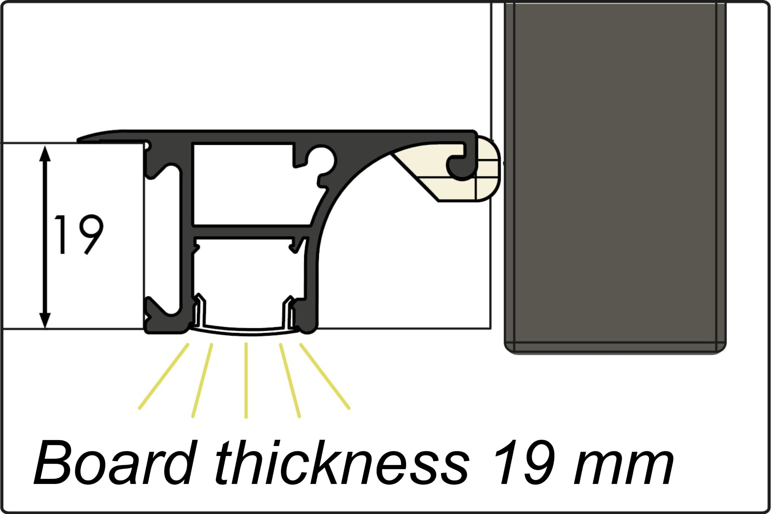 Gola muebles altos LED inglés